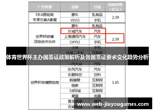 体育世界杯主办国签证政策解析及各国签证要求变化趋势分析