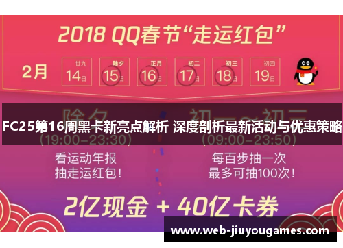 FC25第16周黑卡新亮点解析 深度剖析最新活动与优惠策略